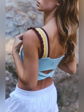 Free People movement time out Cami blue sea